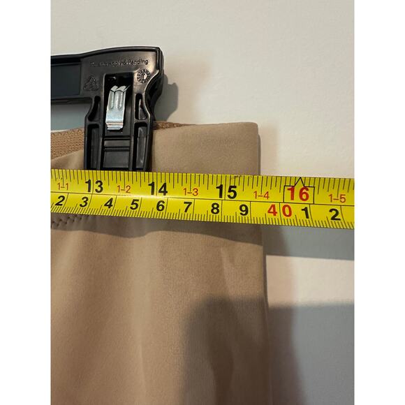 SHAN Size 12 Stretch Quiet Luxury Legging Nude Neutral Skinny Ankle Work Pants - Picture 6 of 13